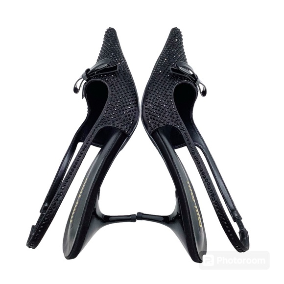 🆕{Miu Miu} Sling Back Beaded Heels - Picture 5 of 13